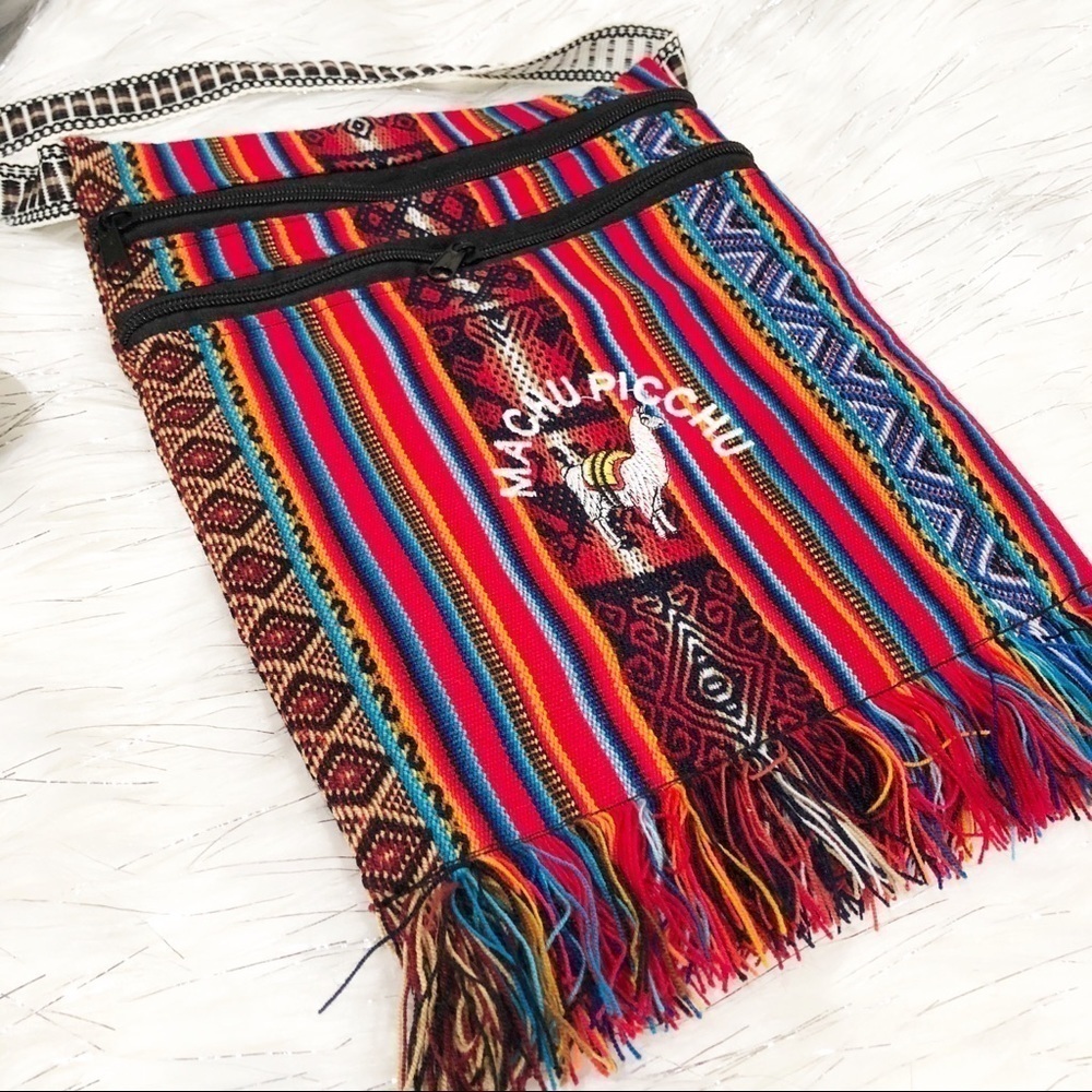 Crossbody Bag Andean Peruvian Style Multicolor 12" tall‎ - Picture 6 of 7